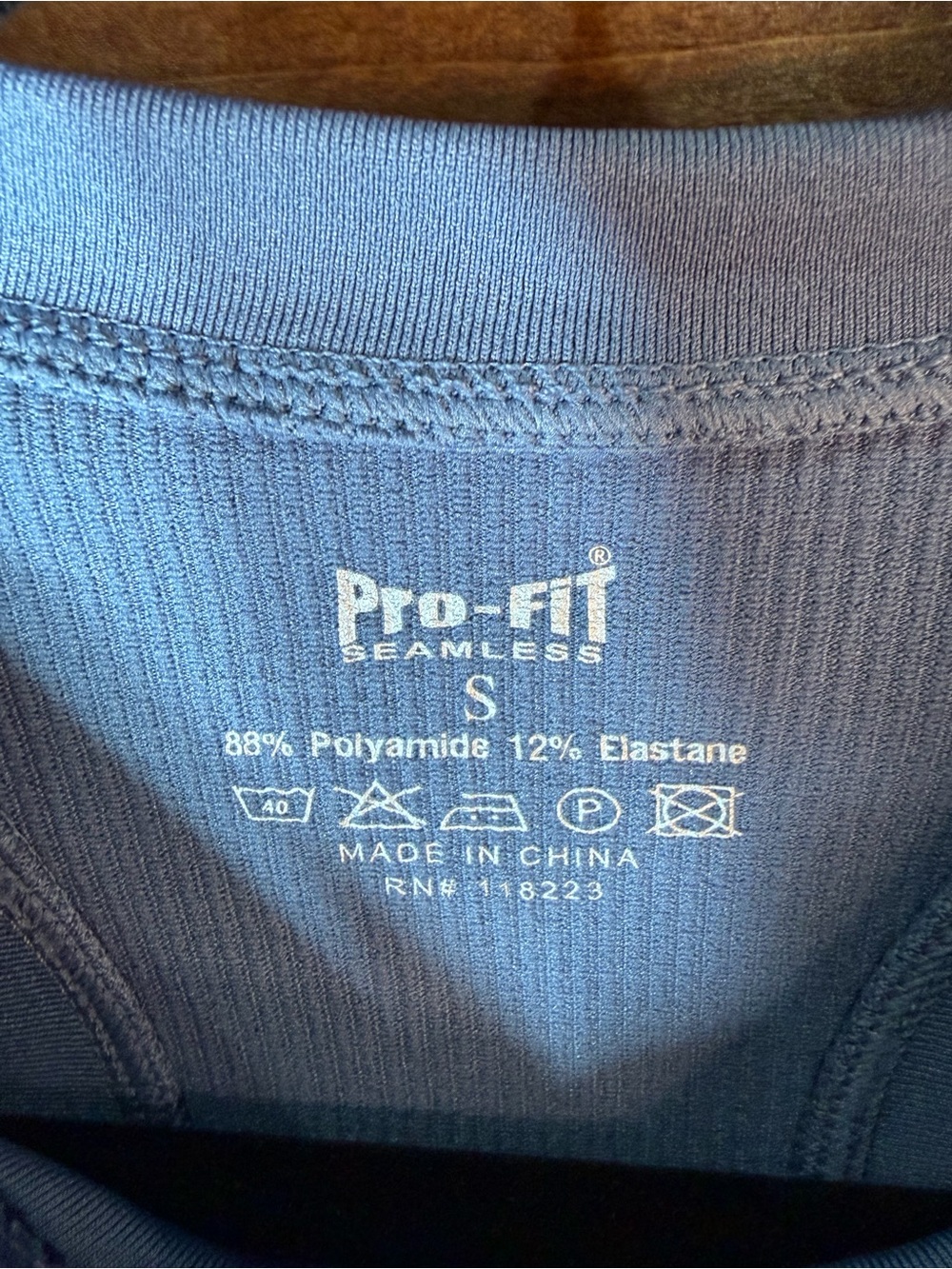 Pro-Fit Sky Blue Ribbed Cropped Crop Tank Top with Pads Size Small 💕 - Picture 2 of 5